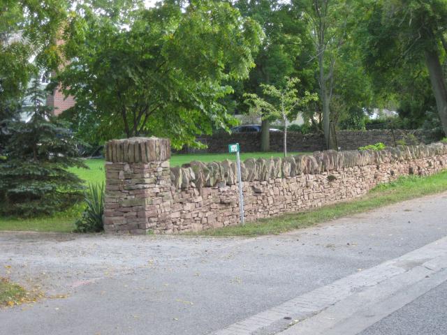 Finished repair to a historic Niagara Parkway wall